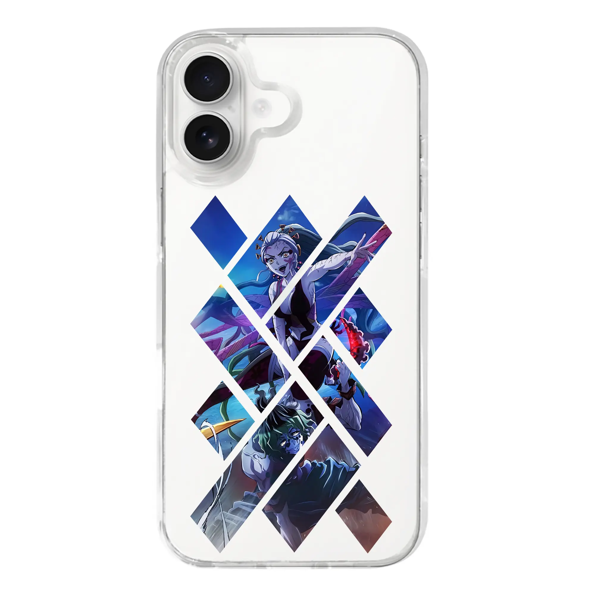 鬼滅の刃 グッズ,堕姫 - iPhone 17シリーズ 透明スマホケース – 薄型・耐衝撃・精密フィット保護カバー